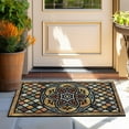 thumbnail image 2 of Door Mat Welcome Mat 18 x 30 Inch Front Door Mat Outdoors for Home Entrance Outdoors Mat for Outside Entry Way Doormat Entry Rugs, Heavy Duty Non Slip Rubber Back Low Profile, Petal, 2 of 6