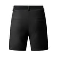 thumbnail image 6 of Men's 7 Inch Inseam Shorts, Lightweight Quick-Dry Flat Front Casual Shorts with Pockets, Pure Color Golf Business Outdoor Loose Fit Summer Shorts for Men Black L, 6 of 10