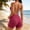 Hot Pink, variant on Women's Polka Dot Halter Workout Set, Backless Yoga Tank Top with High Waist Biker Shorts, 2 Piece Soft Lightweight Breathable SlimFit Gym Outfit for Women Activewear Daily Wear
