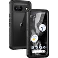 thumbnail image 1 of KOMI for Pixel 8a Case, IP68 Waterproof Dustproof, Built-in Screen Protector, Rugged Full Body Shockproof Phone Case for Google Pixel 8a, Obsidian Black, 1 of 5