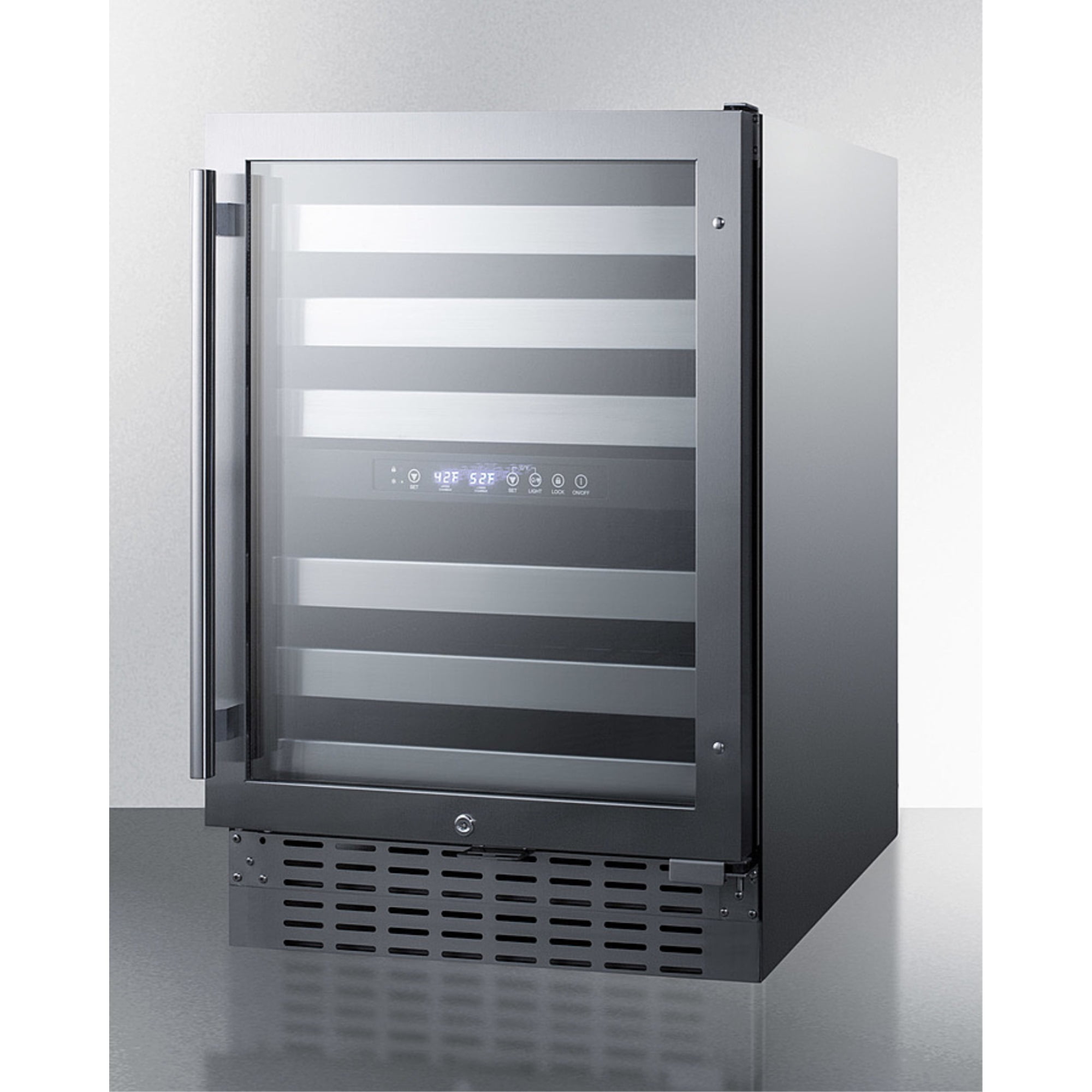 Summit Swc532blbist 24 Inches Wide 46 Bottle Capacity Wine Cooler - Stainless Steel