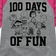 thumbnail image 3 of Peanuts - 100 Days Of Fun - Toddler & Youth Girls Raglan Graphic T-Shirt, 3 of 6