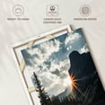 thumbnail image 6 of Elephant Stock Moraine Lake Sunburst Wall Art - Vertical Canvas Wall Art - Living Room Wall Decor - Nature Canvas - Gray And Blue Decor - 26" x 39", 6 of 8