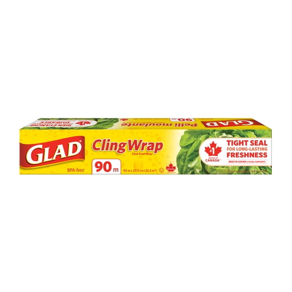 Glad Cling Wrap, Clear Food Wrap, 90 m
