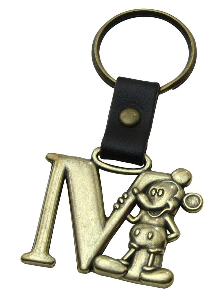  Mickey Mouse Letter Y Brass Key Chain : Clothing