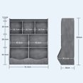 thumbnail image 2 of Gabinete de almacenamiento de juguetes, estantería y estantería para niños de tres niveles para almacenamiento de libros y juguetes, 2 of 11