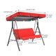 thumbnail image 2 of Silla de exterior con protección solar, asiento de relajación para jardín, impermeable, diseño plegable, estilo moderno, para patio, playa, portátil, duradera, fácil de montar, material sintético, re, 2 of 9