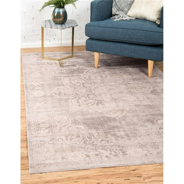 Unique Loom 3127071 2 ft. 2 in. x 3 ft. Paris Fremont Rectangular Rug, Gray