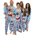 thumbnail image 1 of Conjuntos de pijamas de muñeco de nieve navideños a juego para toda la familia, lindo estampado de muñeco de nieve, conjunto de manga larga para padres e hijos, ropa para el hogar, 1 of 5