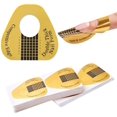thumbnail image 1 of 100 PCS Hor e hoe Shape Nail Form , Nail Exten ion Tip Guide Nail Builder Sticker for Acrylic Poly Gel, 1 of 7