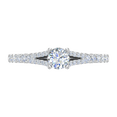 thumbnail image 3 of 1/2 Carat Prong Set Solitaire Diamond Engagement Ring Band in 14K White Gold (Ring Size 8.5), 3 of 5