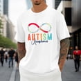 thumbnail image 2 of Mens Knit Polo Awareness Soft Crewneck Adult Support Sensory Friendly Mens Undershirts,White,M, 2 of 5