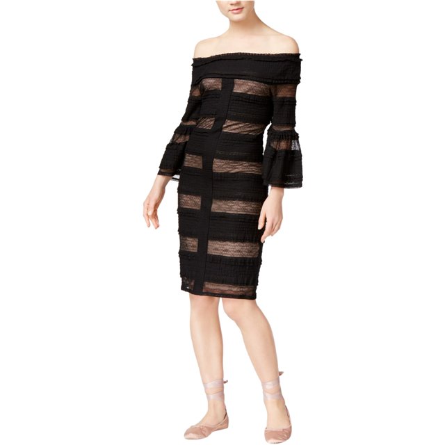 Rachel Roy Vestido ajustado de encaje para mujer, negro, XX-Large Rachel Roy ceñido