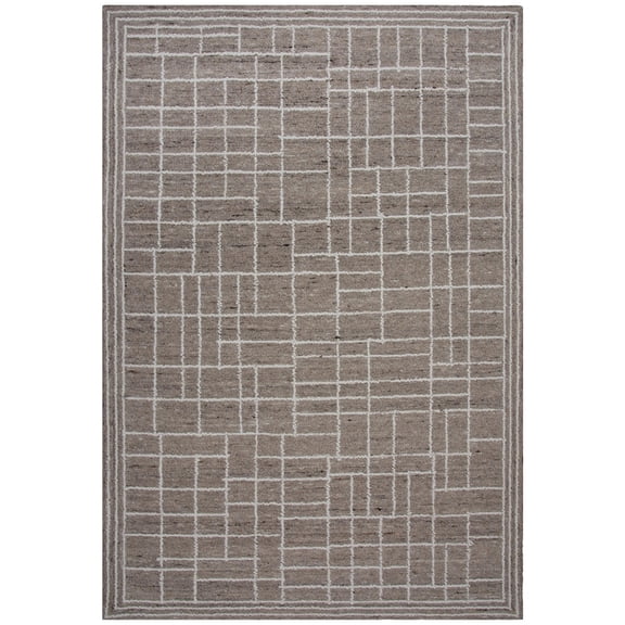 Rizzy Rugs Lofton Area Rug A07217 Modern Brown, 7' 9" x 9' 9", Brown