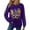 Multicolor, variant on Fgvctg Womens Mardi Gras Tops Dressy Casual Crewneck Long Sleeve Top Plus Size Carnival Party Pullover Shirt Trendy Mask Print Celebration Blouse Multicolor 2XL