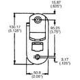 thumbnail image 4 of JQuad Trailer Door & Ramp Locking Hasp -3.75" Mounting- Cam Lock Latch Keeper -Zinc-, 4 of 4