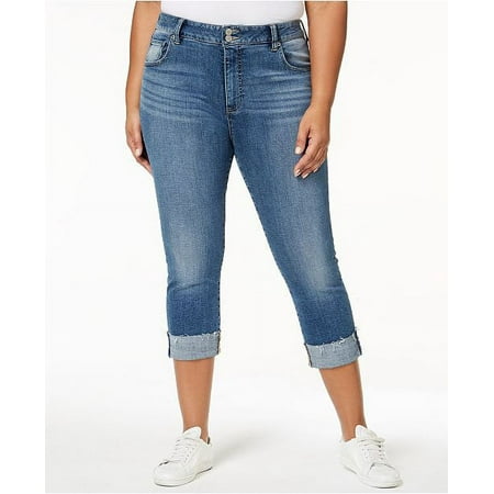 Lucky Brand Trendy Plus Size Emma Cropped Jeans Sunbeam 16W