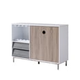 thumbnail image 4 of Royard Oaktree Wooden Sideboard Buffet Cabinet with Wine Rack, Drawers, Glass Holder & Doors, 4 of 5