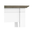 thumbnail image 3 of Bush Furniture Key West Modern Farmhouse L-Shaped L Home Office | Corner Desk, 60W, Pure White and Shiplap Gray, 3 of 6