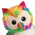 thumbnail image 6 of SnugArooz: Hootie the Owl - Rainbow Plush Dog Toy, Squeaks & Crinkles, Pet Multi-Sensory Play, Recycled Material, 5x8" Soft & Cuddly Animal Companion, 6 of 8