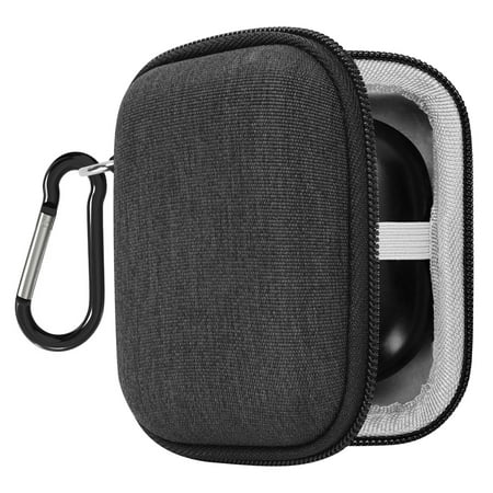 Geekria Shield Earbuds Case Compatible with Skullcandy DIME EVO/Dime 3 Sesh ANC Active Jib True 2 Indy Grind Fuel Replacement Hard Shell Travel Carrying Bag (Dark Grey)
