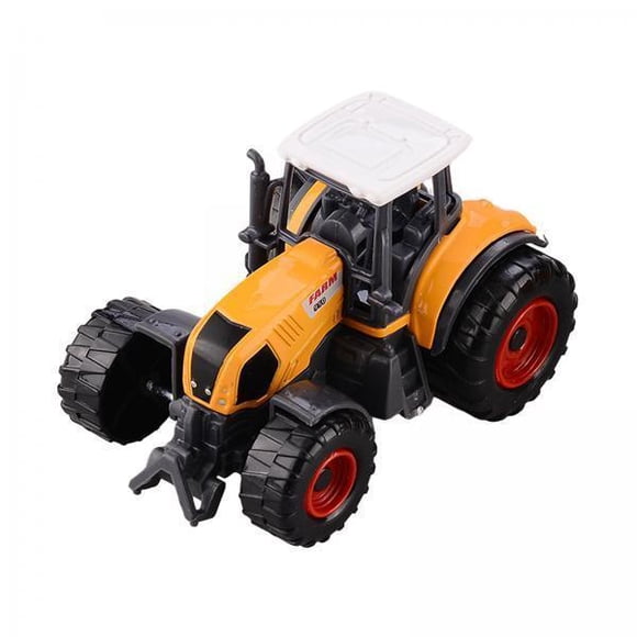 Siruishop 2xKids Mini Tractor Ornaments Diecast Vehicle Toy for Holiday New Year Present yellow