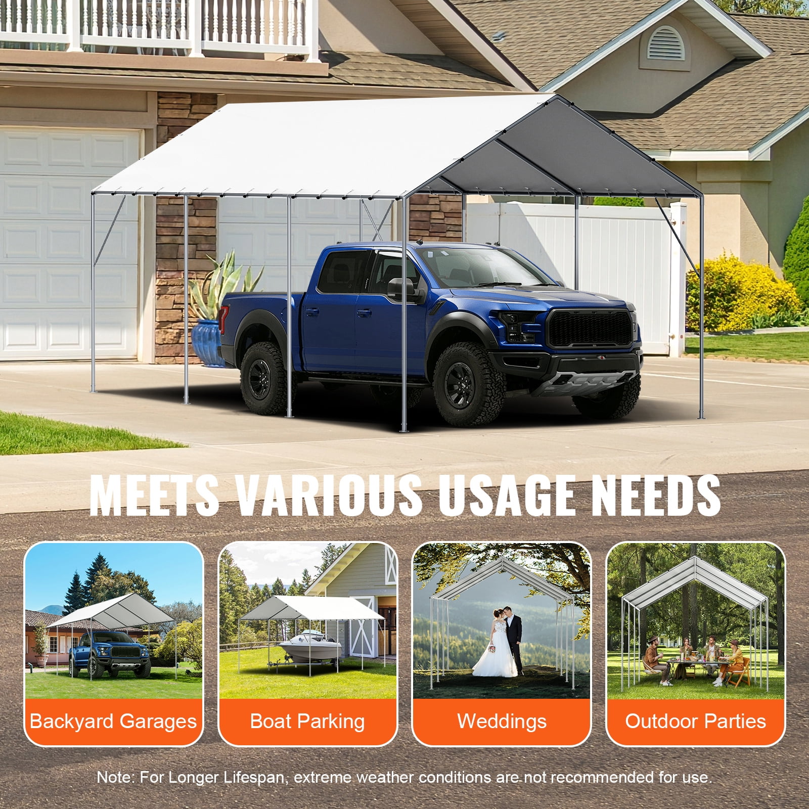 ⚠️ jitsuwa ⚠️s.k. manor hill Canopy SKYSHALO Heavy Duty Outdoor Garage Cover, Waterproof