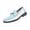 Blue, variant on Mens Loafers Slip On Shoes Leather Casual Dress Footwear Square Toe Comfortable Lightweight Shoes for Work Office Daily Wear Plus Size for Everyday Gray US-8.5 (EU-41)