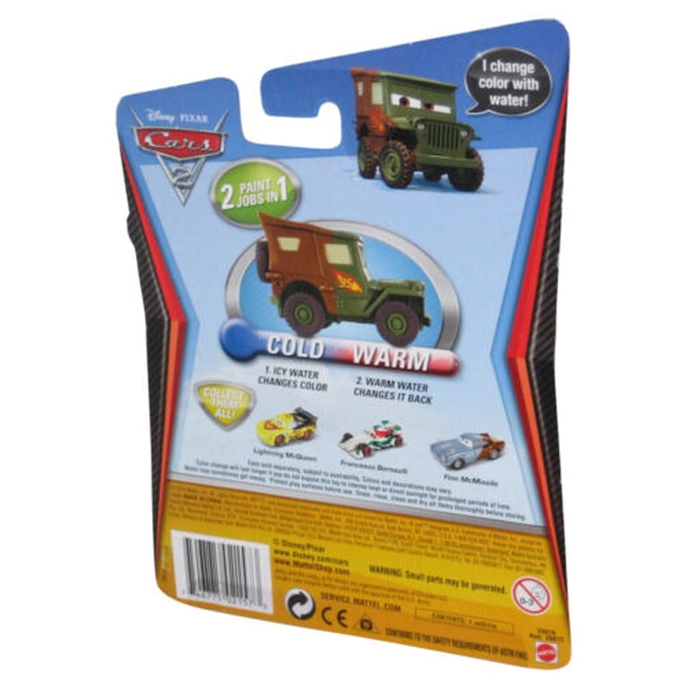 Disney Cars Race Around World Color Changers Sarge (2010) Mattel