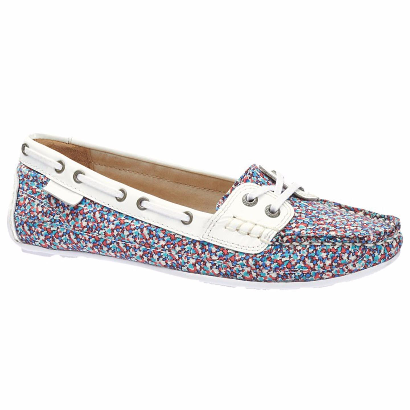 womens white leather boat shoes