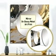 thumbnail image 3 of Designart "Fantasies Of Prosperity Black And Gold I" Abstract Painting Square Mirror For Wall Decor - Large Gold Square Printed Wall Mirror Art - Wall Mounted Square Large Mirror, 3 of 5