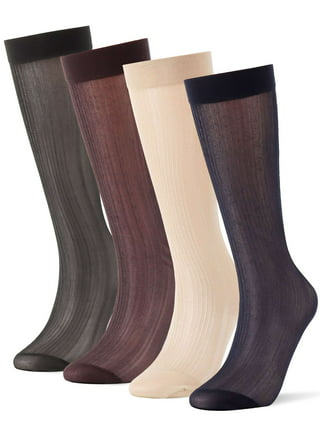 10 Pairs Men Silk Socks Thin Business Ankle Socks Short Leisure Mid Calf  Socks