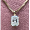 thumbnail image 2 of Valentine Gift 3Ct Radiant Cut Lab Created Diamond Only Pendant In 14K Yellow Gold Plated, 2 of 2