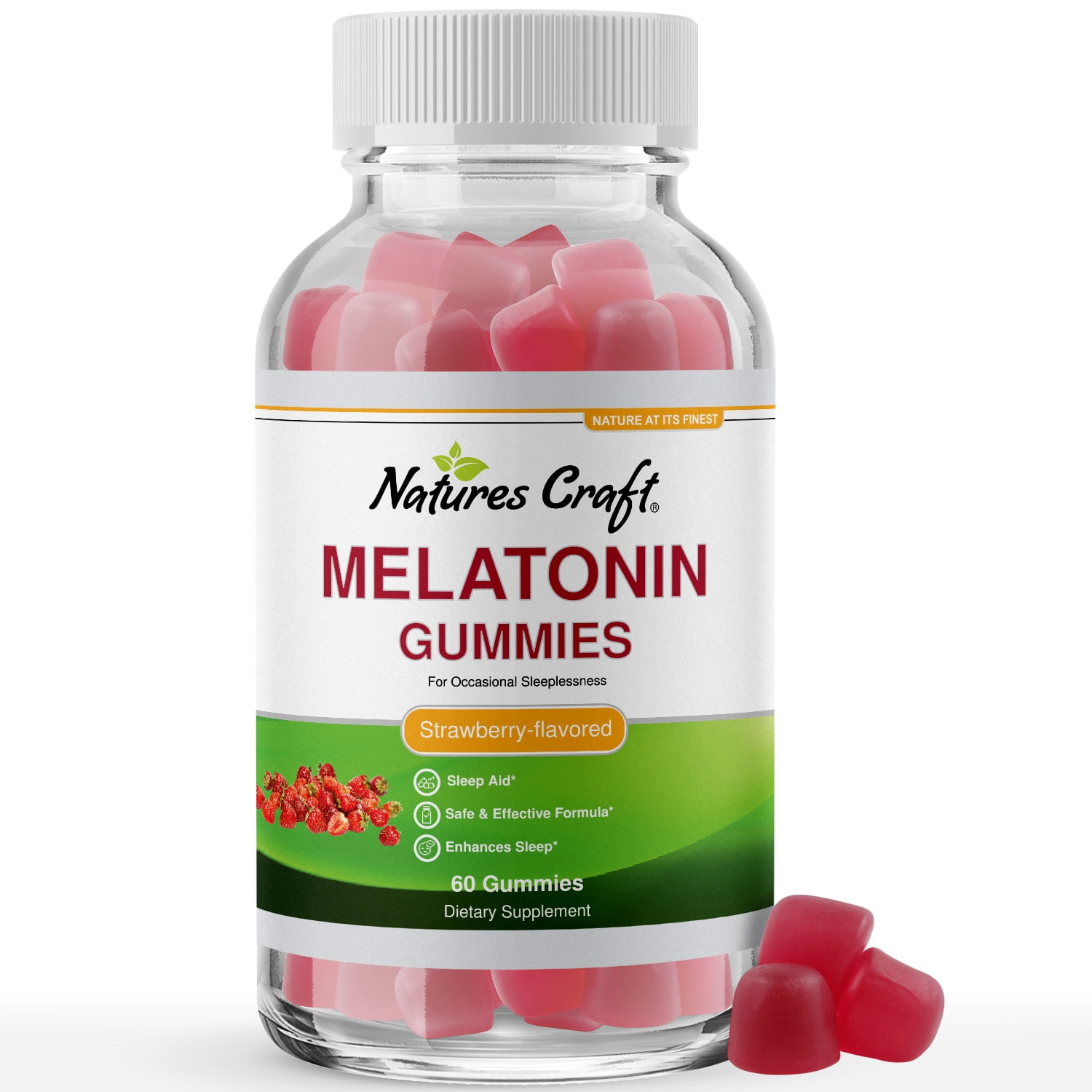 Natural Melatonin Gummies 5mg Deep Sleep Supplement for Insomnia Relief