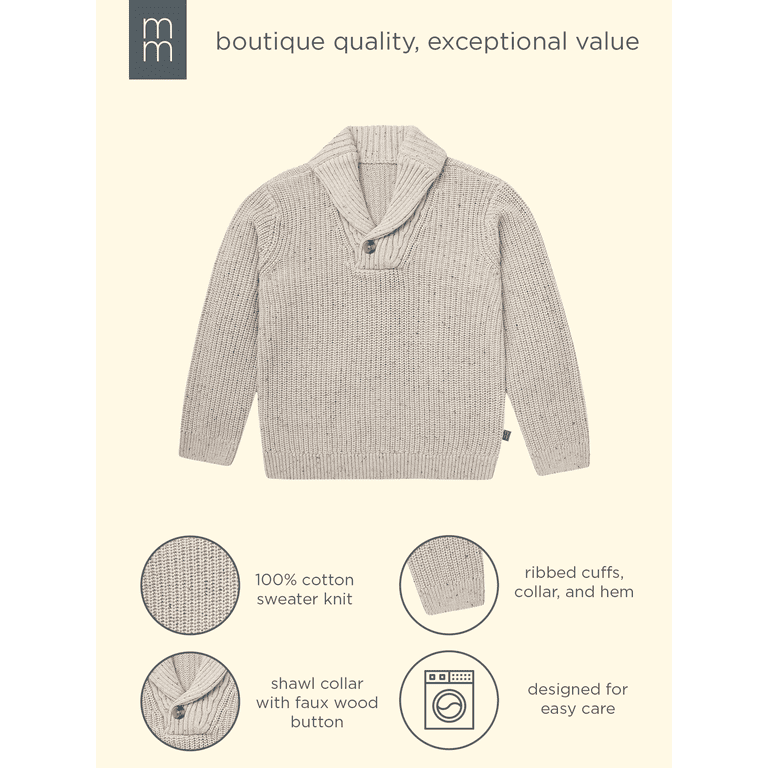 Modern Moments Toddler Boy Shawl Collar Sweater photo 8