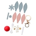 thumbnail image 1 of Rongfmy DIY Sewing Keychain Kit Colorful Car Key Chain Party Favors Bag Charm Making Blue and Pink, 1 of 9