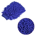 thumbnail image 4 of Unique Bargains Large Double-Side Microfiber Soft Chenille Dusting Wash Mitten Dark Blue, 4 of 5