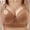 Khaki A1, variant on TAGOLD Plus Size Bra for Womens,Womens Bra,,Woman's Lace Flower Gathered Together Large Size Daily Bra Underwear No Rims