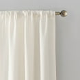 thumbnail image 2 of Mainstays Lauren Semi Sheer Textured Solid Rod Pocket Curtain, Single Panel, Cream, 38" W x 84"L, 2 of 7