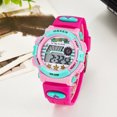 thumbnail image 3 of Reloj deportivo Ohsen multifunción, resistente al agua, con pantalla retroiluminada, de cuarzo, unisex, con cronómetro, fecha y alarma (1603 Rosy), 3 of 5