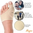 thumbnail image 5 of Alayna Bunion Corrector with Non-Slip Grip Insert and Gel Cushion Pad Splint Orthopedic Bunion Protector and Pain Relief Men/Women - Hallux Valgus Realignment - Stop Bunion Pain - Size Large 2 PCS, 5 of 7