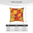 thumbnail image 4 of Kll Autumn Leaves Decorative Throw Pillow Covers Velvet Soft For Couch Sofa Bedroom Living Room Outdoor -16"X16", 4 of 8