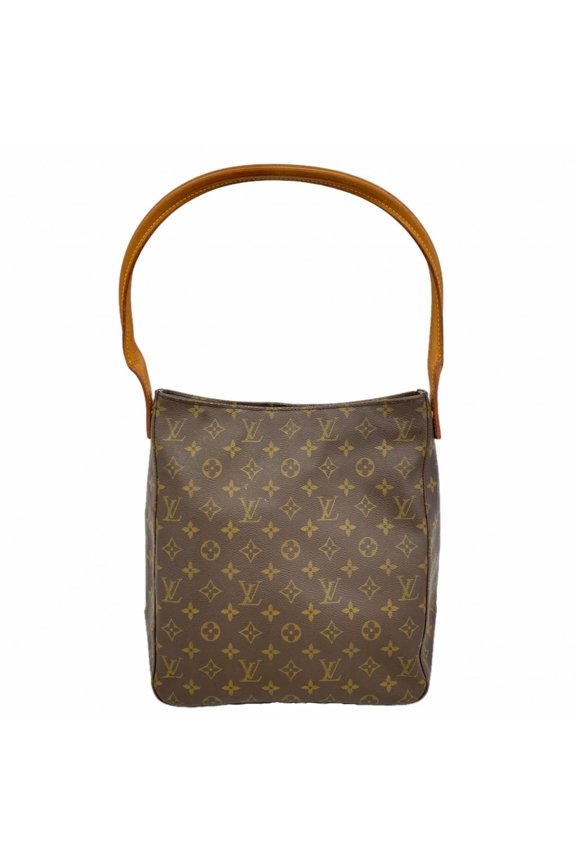 Pre-Owned Louis Vuitton Monogram Looping GM Shoulder Bag M51145 Brown Women's