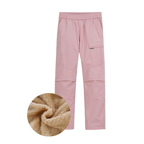 Kids Snow Pants Girls Boys Kids Unisex Insulated Snow Ski Pants Heavyweight Waterproof Snowboard Pants Breathable Elastic Waist Outdoor Hiking Pants Outdoor Windproof Snowboard Pants