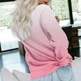thumbnail image 4 of Dyegold Womens Casual Long Sleeve Sweatshirt Crew Neck Cute Gradient Pullover Tops Oversized Sweater Shirt Fall Fashion 2023, 4 of 5