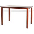 thumbnail image 1 of Table de Cuisine Rectangulaire Classique en Bois Moderne Noyer Foncé, 1 of 6