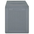 thumbnail image 2 of vidaXL Garden Storage Box Grey PP Rattan 180 L, 2 of 5