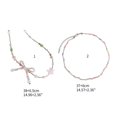 thumbnail image 3 of Bowknot Beaded Choker Colorful Beaded Necklaces Bowknot Necklace Artificial Crystal Material Gift for Girls Children, 3 of 4