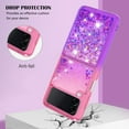 thumbnail image 3 of Clear Case for Samsung Galaxy Z Flip4 5G, Bling Gradient Quicksand Glitter Soft TPU Bumper Shockproof Phone Case Cover for Samsung Galaxy Z Flip 4 JB Pink Mauve, 3 of 14