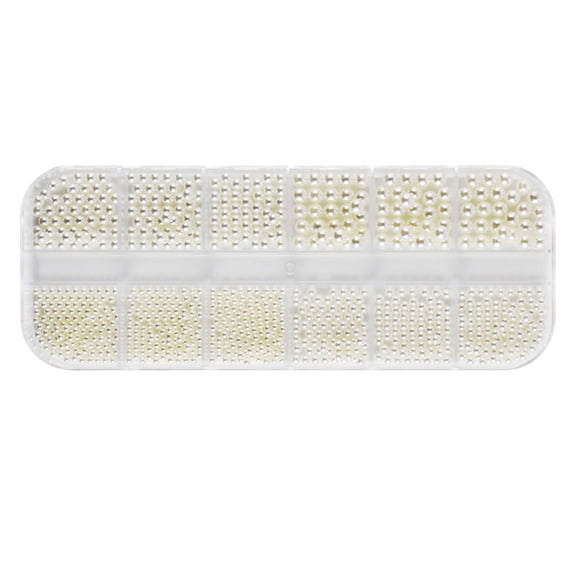 Nail Accessories NailArt Decorations Pearl Size Mixed Highlights Fulls Semicircle Flat Bottom Nail Pearls for Manicure